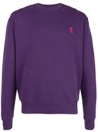 Ami Alexandre Mattiussi Ami De Coeur Patch Sweatshirt - Purple
