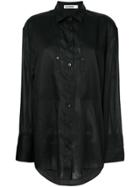 Jil Sander Oversized Button Shirt - Black