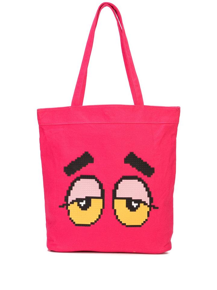 Mostly Heard Rarely Seen 8-bit Drowsy Tote - Pink
