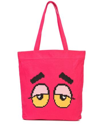Mostly Heard Rarely Seen 8-bit Drowsy Tote - Pink