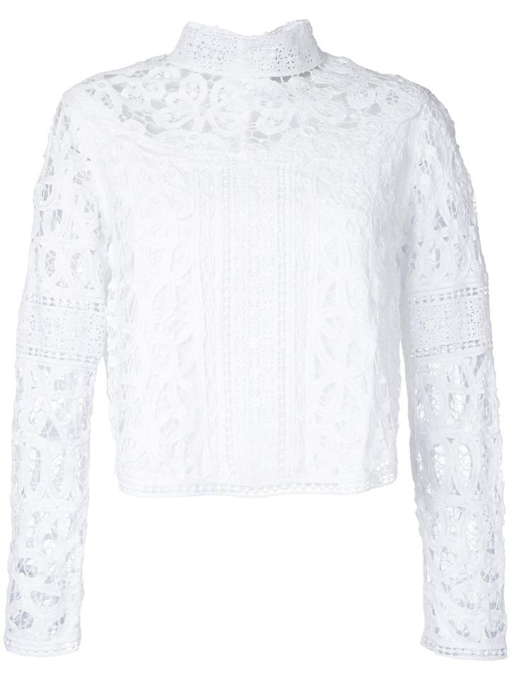 Sea - Embroidered Top - Women - Cotton - 4, White, Cotton