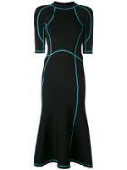 Alexander Wang Lace-up Scuba Dress - Black