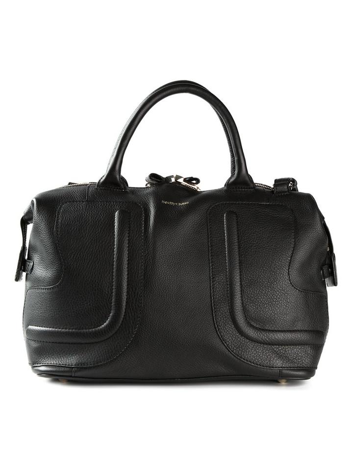 See By Chloé Bow Zip Tote, Women's, Black, Calf Leather