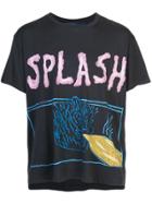 Lost Daze Splash Print T-shirt - Black