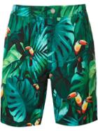 Onia 'calder' Swim Shorts, Men's, Size: 31, Green, Polyester