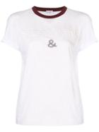 Brunello Cucinelli Contrast Collar T-shirt - White