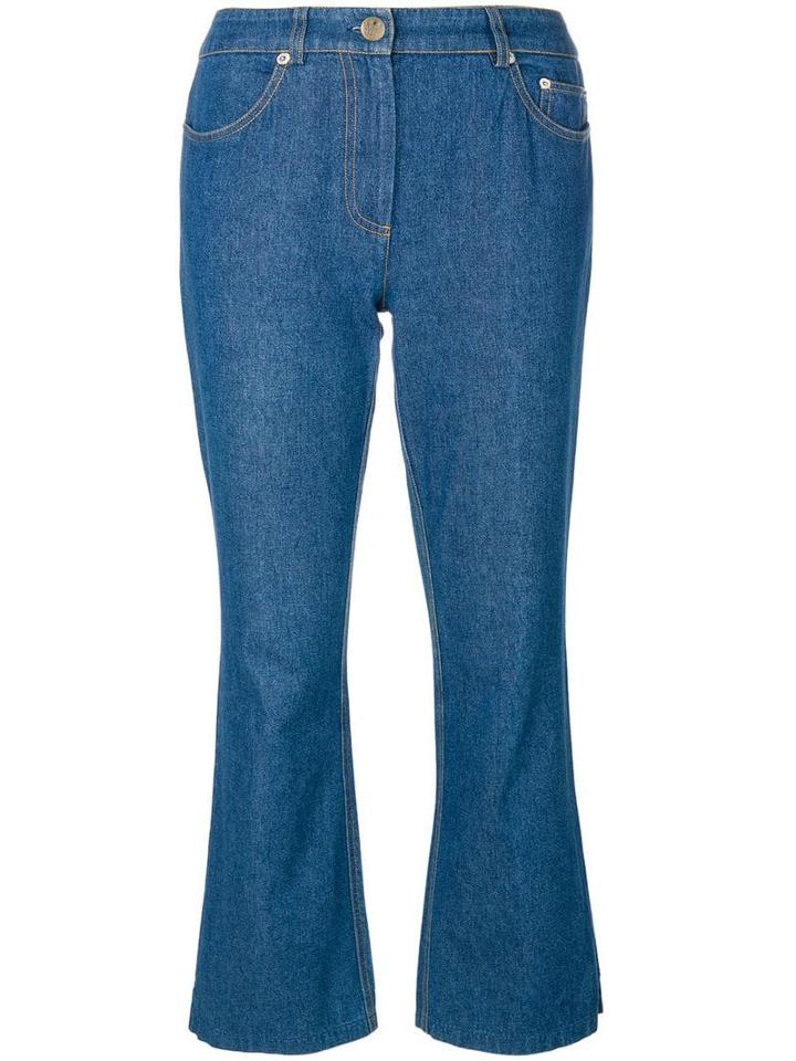 John Galliano Pre-owned Flared Jeans With Appliqué - Blue