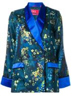F.r.s For Restless Sleepers Blossom Print Satin Shirt - Blue