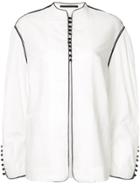 Haider Ackermann Oversized Button Front Jacket - White