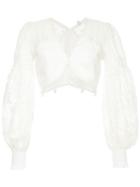 Zimmermann Pompom Embellished Top - White