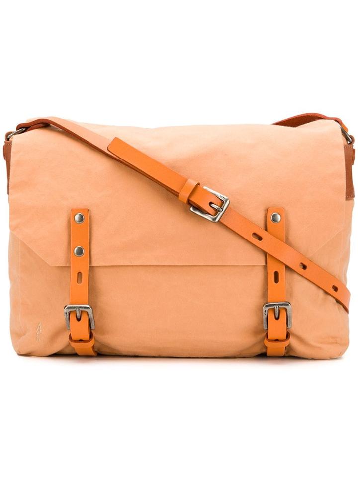 Ally Capellino Double Buckle Crossbody Bag - Orange