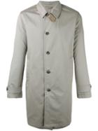 Closed Classic Single-breasted Coat, Men's, Size: Xl, Grey, Cotton/polyurethane/viscose