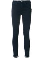 Twin-set Studded Hem Skinny Jeans - Blue