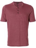 Roberto Collina Front Button T-shirt - Red