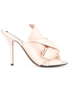 No21 Knotted Straps Mules - Pink