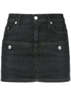 Helmut Lang Vintage Short Denim Skirt - Black
