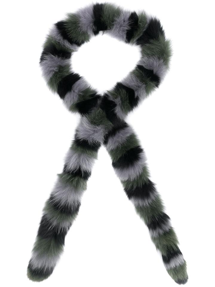 Charlotte Simone Panelled Scarf - Black
