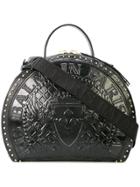 Balmain Logo Medallion Drum Bag - Black