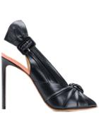 Francesco Russo Knot Detail Sandals - Black