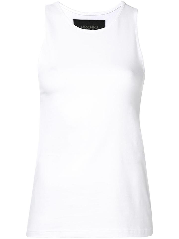Mr & Mrs Italy Side-logo Tank Top - White