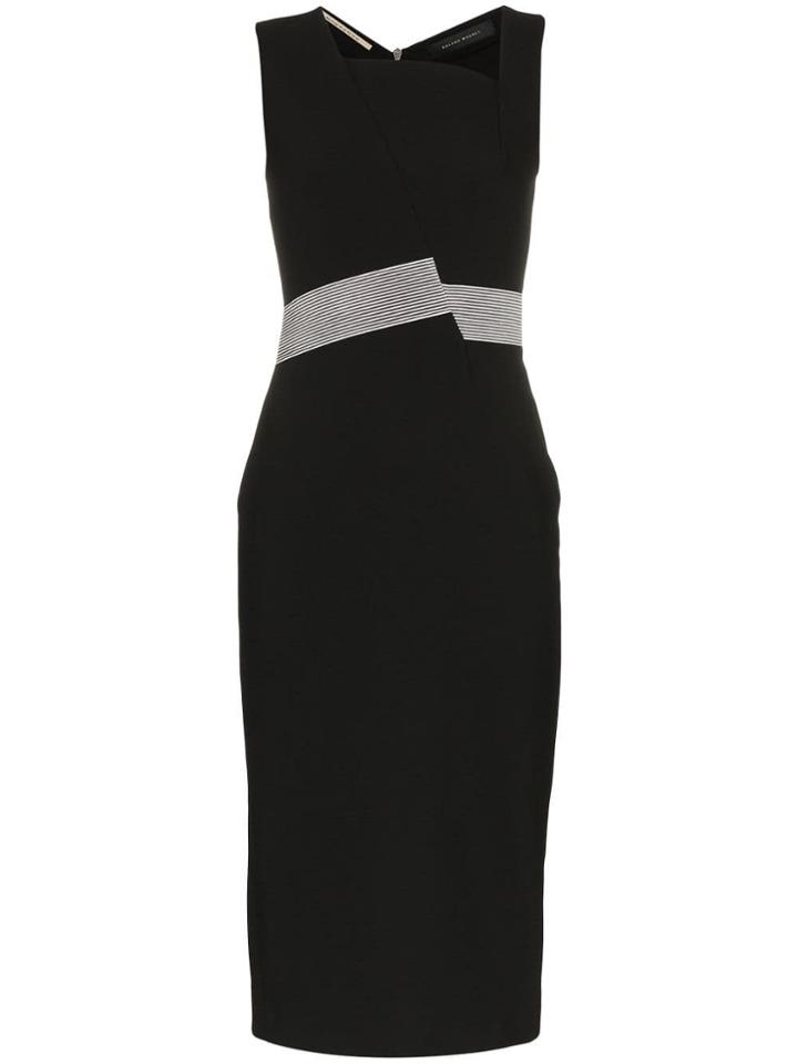 Roland Mouret Zipped Abbotsbury Midi Dress - Black