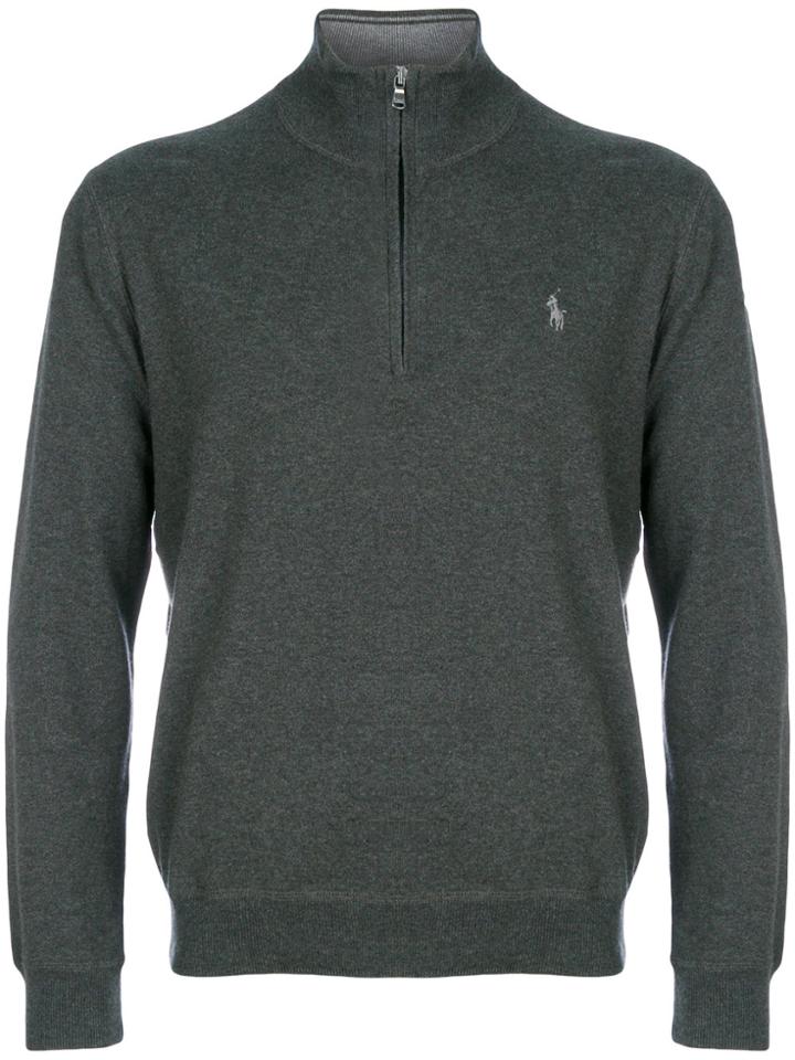 Polo Ralph Lauren Zip Turtleneck Sweater - Grey
