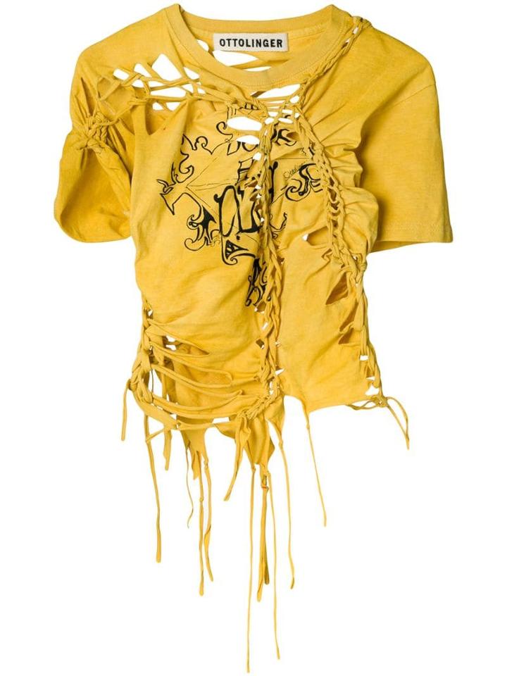 Ottolinger Ripped T-shirt - Yellow