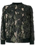 Paul & Joe Camouflage Bomber Jacket - Black