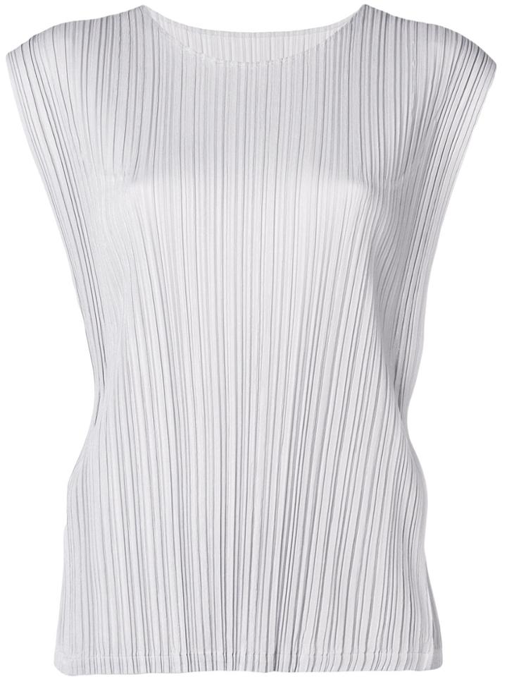 Pleats Please By Issey Miyake Plissé Tank - Grey