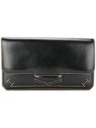 Hermès Pre-owned 1980's Square Flap Clutch - Black