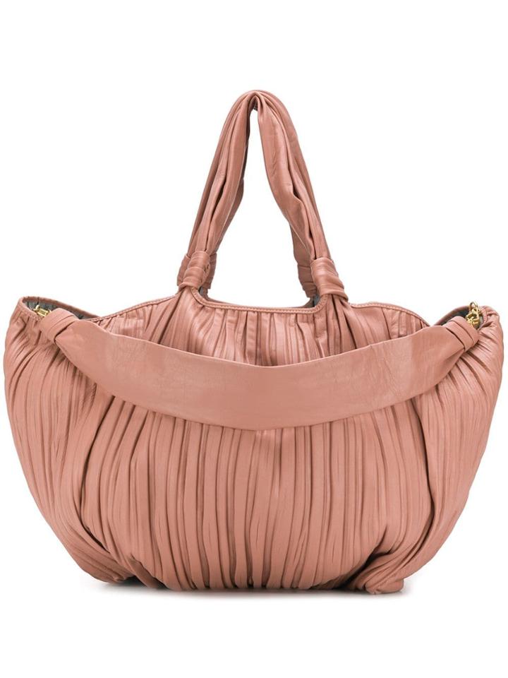 Max Mara Frances Nappa Shopper Bag - Pink
