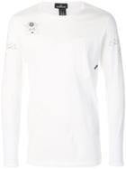 Stone Island Shadow Project Printed Long Sleeve Top - White