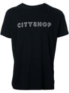 Cityshop Logo Print T-shirt, Men's, Size: Medium, Black, Cotton
