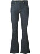 Victoria Victoria Beckham Flared Jeans, Women's, Size: 27, Blue, Cotton/polyester/spandex/elastane