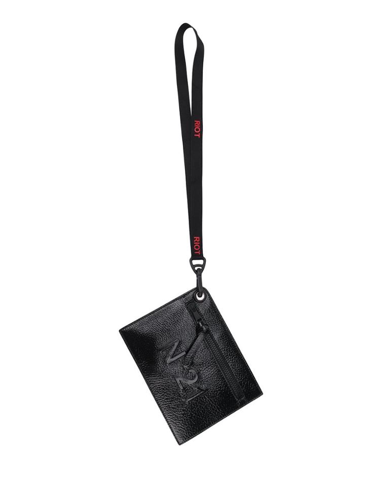 Nº21 Logo Wallet With Strap - Black