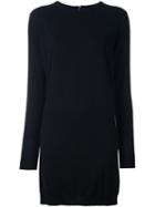 No21 Contrast Back Sweater Dress, Women's, Size: 40, Black, Silk/cotton/polyamide/virgin Wool