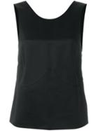 Calvin Klein Collection Tailored Tank Top, Women's, Size: 40, Black, Viscose