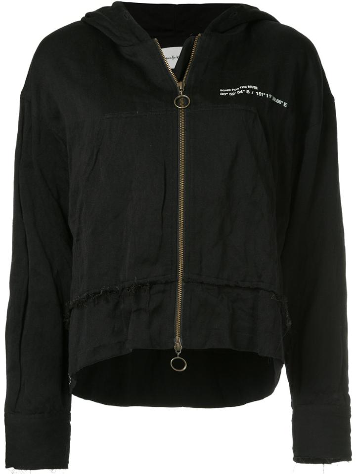 Song For The Mute Wander Park Zipped Hoodie - Black