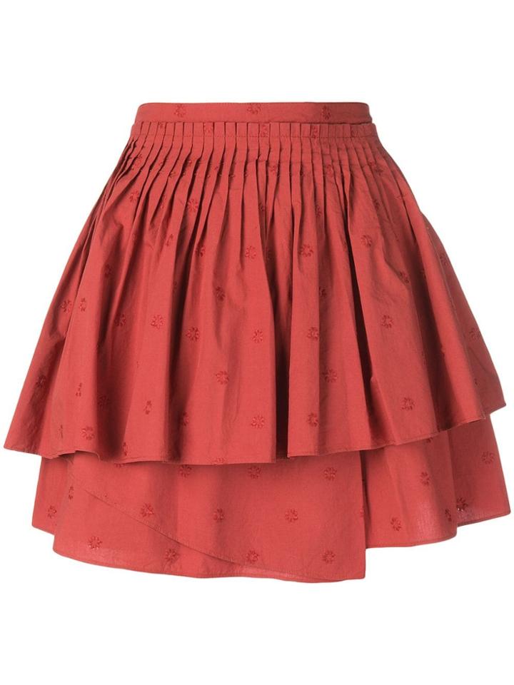 Ulla Johnson Ruffled Mini Dress - Red