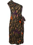 Versace Zebra Print Fil Coupé Dress