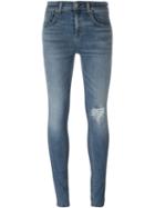 Rag & Bone /jean 10 Inch Skinny Jeans, Women's, Size: 24, Blue, Cotton/polyurethane