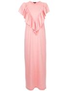 Kage Ruffle T-shirt Dress - Pink & Purple
