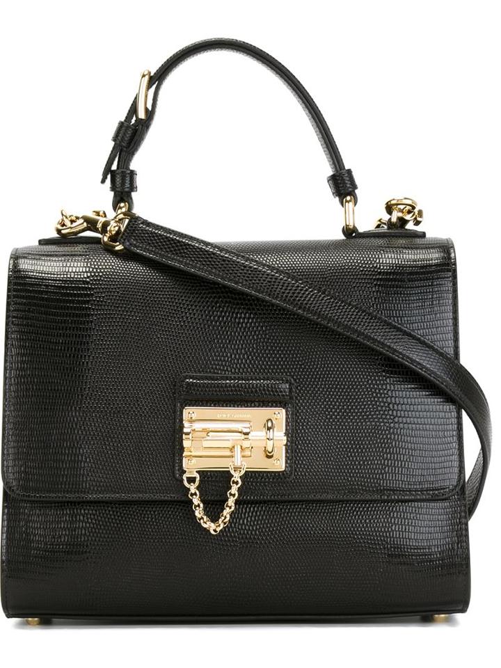 Dolce & Gabbana Medium 'monica' Tote, Women's, Black, Calf Leather
