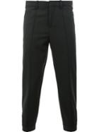Neil Barrett Cropped Trousers, Men's, Size: 46, Black, Cotton/polyester/virgin Wool