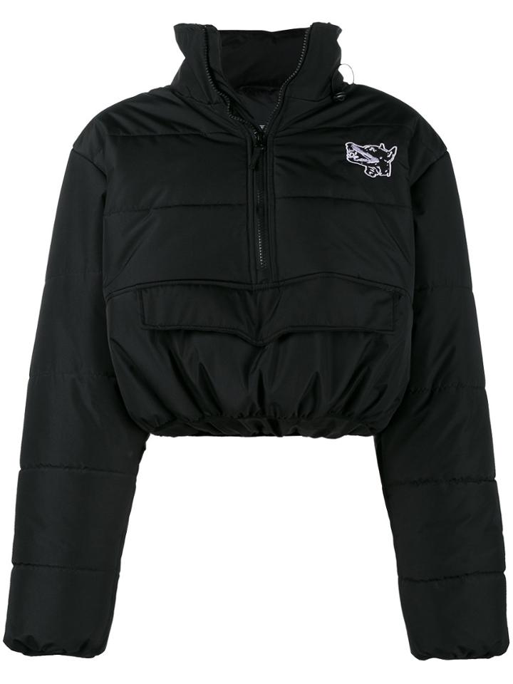 Ashley Williams Misery Cropped Puffa Jacket - Black