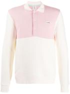 Lacoste Live X Golf Le Fleur Two-tone Long Sleeved Polo Shirt - Pink