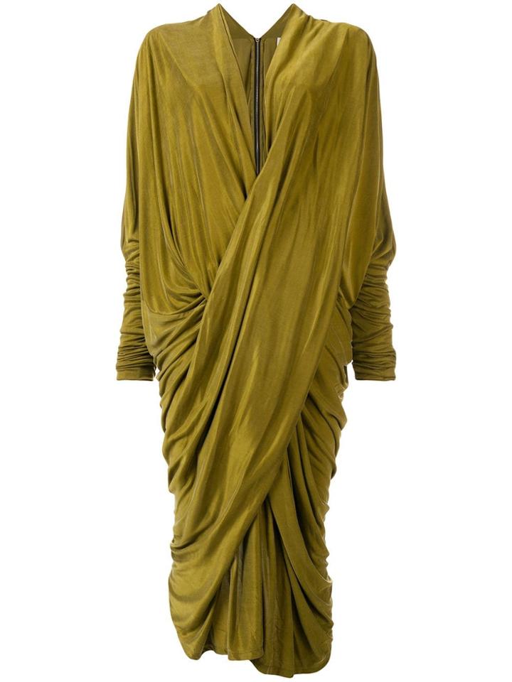 Poiret Draped Evening Dress - Green