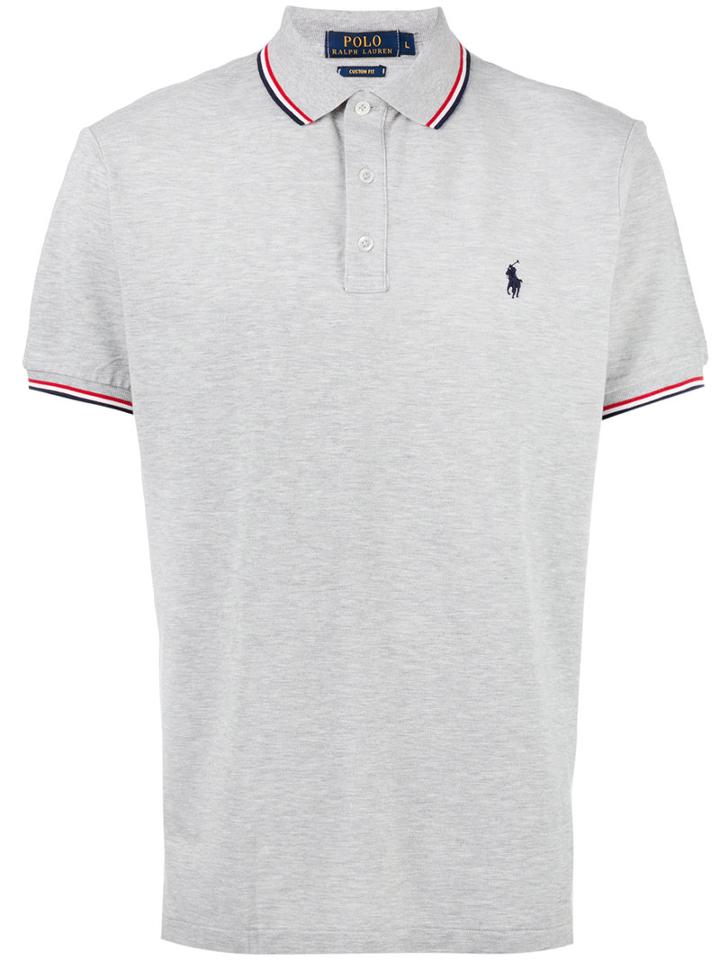 Polo Ralph Lauren - Logo Embroidery Polo Shirt - Men - Cotton - M, Grey, Cotton