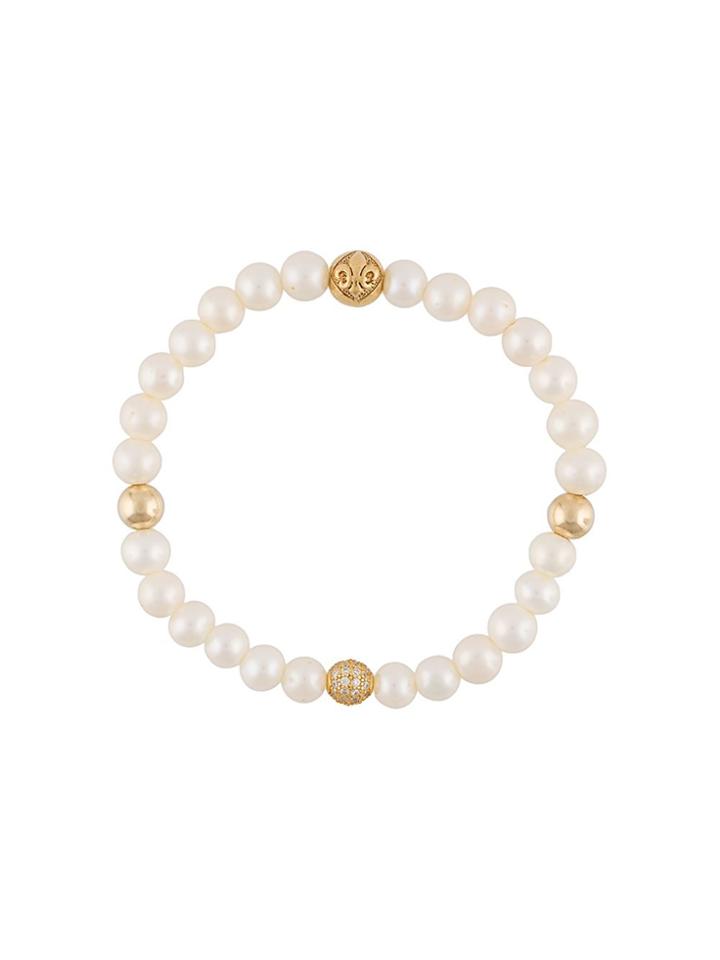 Nialaya Jewelry Pearl Bracelet - White