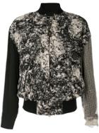 Song For The Mute Patterned Bomber Jacket - Black